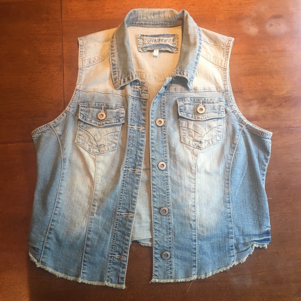 Plus Size Jean Vest from Maurices